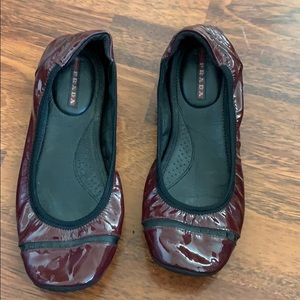 Prada flats maroon